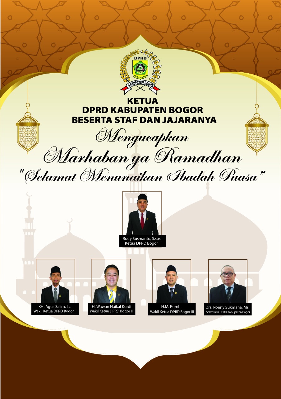 Ketua DPRD Bogor Mengucapkan Selamat Menjalankan Puasa kepada Warga Bogor