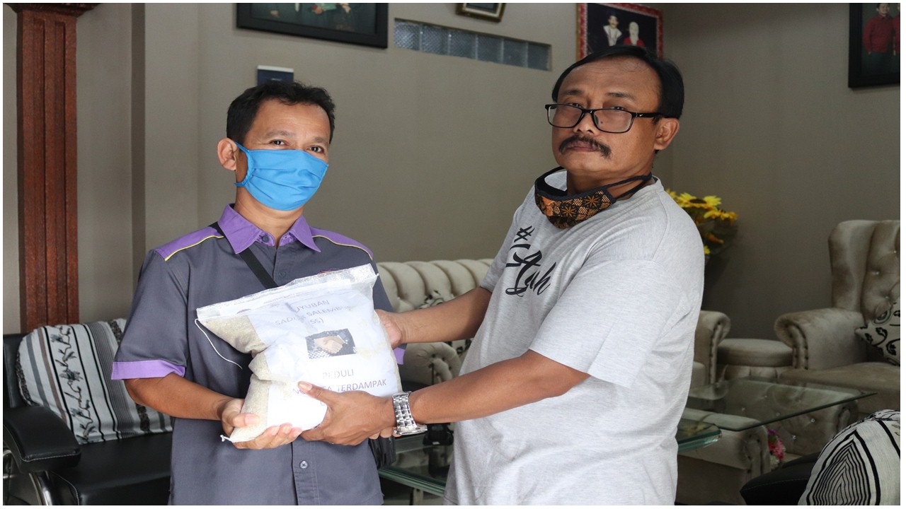 Ketum SS Berikan Bansos, Sikapi Pernyataan Presiden Larangan Pulkam dan Mudik