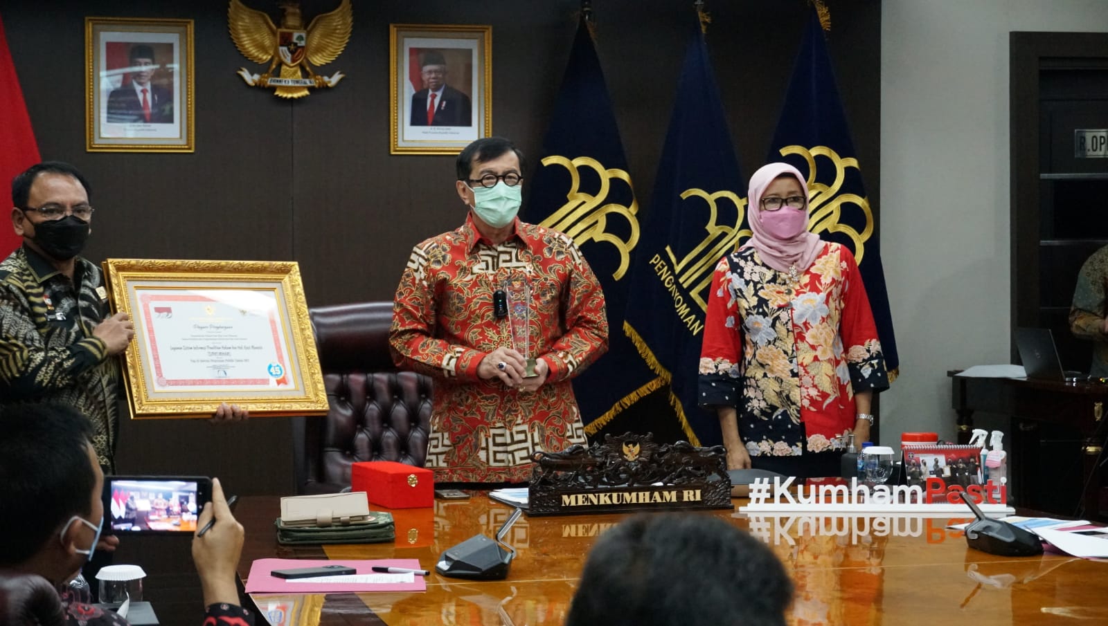 Kemenkumham Raih Penghargaan Top 45 KIPP 2021