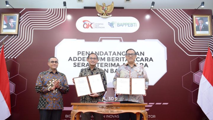 OJK dan Bappebti Tandatangani Addendum Berita Acara Serah Terima Terkait Peralihan Pengawasan Aset Keuangan Digital